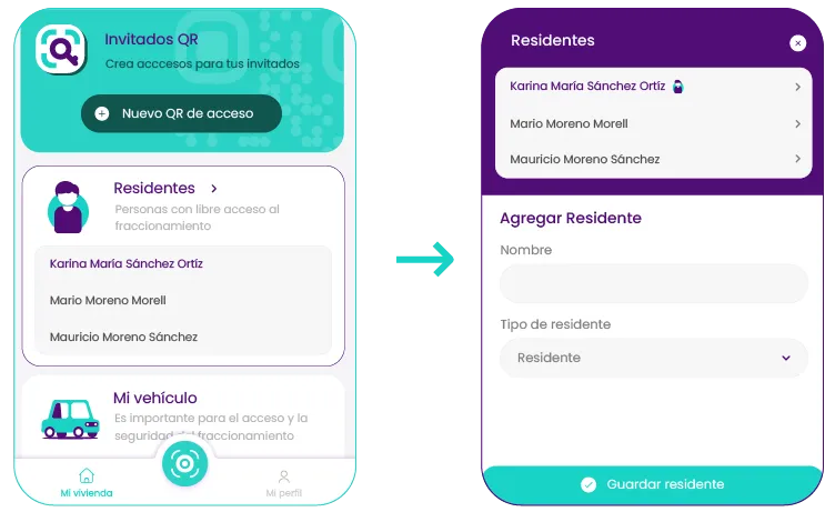 Listado residentes